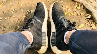 Adidas NMD R1 Core BlackGum 3 Unboxing  On Feet [upl. by Elissa]