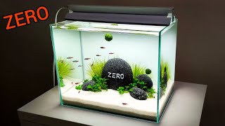 如何設置一尺小魚缸 水草造景教學 技法教學大公開 ZERO石頭造景 DIY 手做T5 水族燈具 紅蓮燈極火蝦混養 [upl. by Er]