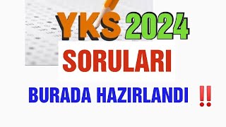 YKS 2024 SORULARI Burada Hazırlandı ‼️ yks2024 2024yks [upl. by Lay457]