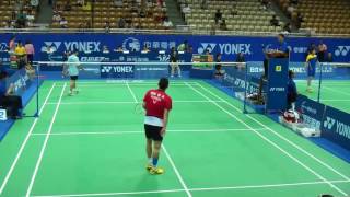 R1 Son Wan Ho vs Tsai Hsin Wu Nice Camera Badminton Taipei Open 2015 [upl. by Adnwahs705]