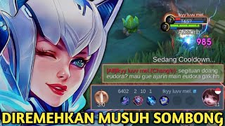 DIREMEHKAN MUSUH SOMBONG DI AWAL NAMUM LIHAT ENDINGNYA EUDORA BIKIN CHANGE MALU MOBILE LEGENDS [upl. by Anirok]