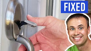 Try First Easy FIX for Stuck Front Door Handle [upl. by Blunk914]