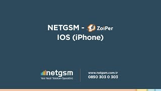 NETGSM  ZOIPER IOS iPhone [upl. by Angi]