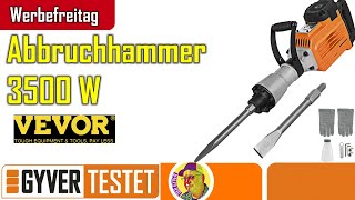 Abbruchhammer 3500W Gut und günstig von Vevor [upl. by Kcirdde180]