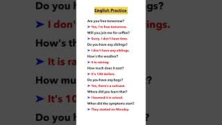 English Conversation Practice  How to Improve Your English shorts englishconversation english [upl. by Htiduy398]