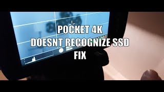 Blackmagic Pocket Cinema Camera 4k SSD not working [upl. by Yolanthe949]