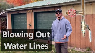 Blowing Out Water Pipes in a Pole Barn [upl. by Rastus178]