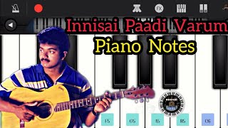 Innisai Paadivarum  Easy Piano Notes  SA Rajakumar  Thullatha Manamum Thullum  Vijay  Simran [upl. by Dita248]