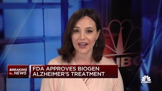 FDA approves Biogen Alzheimers treatment [upl. by Dustie923]