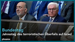 Bundestag Debatte zum Jahrestag des terroristischen Überfalls auf Israel [upl. by Valleau]