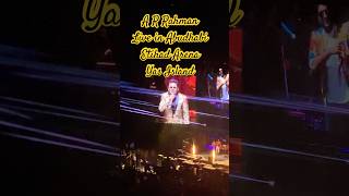 Jumbalakka jumbalakka songs A R Rahman live in Abudhabi shortsfeed shorts arrahman ishatalwar [upl. by Anisirhc]