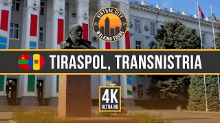 🇲🇩 ☭ TIRASPOL TRANSNISTRIAMOLDOVA – May 2022 City Walking Tour 4K Ultra HD [upl. by Novad]