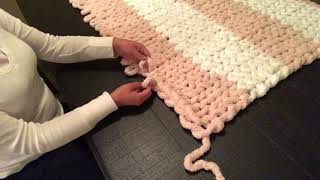 How to hand knit a blanket [upl. by Notnert26]