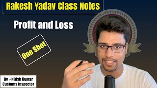 Profit and Loss लाभ और हानि  Rakesh Yadav Class notes Full Solution profitandloss learnmaths [upl. by Droc]