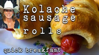 Sausage Kolache Recipe  Sausage in a Biscuit Blanket  Texas Kolache [upl. by Haek]