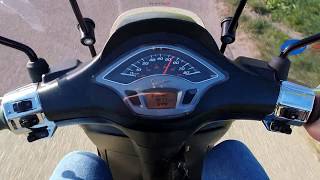 Vespa Sprint met Malossi Multivar  055  Acceleratie Iget [upl. by Deanna]