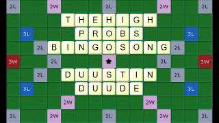 The High Probs Bingo Song  Scrabble High Probability Words Song NWL2020 [upl. by Leile654]