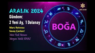 BOĞA ARALIK 2024  Genel Etkiler [upl. by Atinele634]