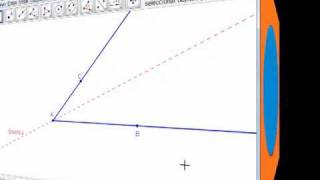 GeoGebra Bisectriz de un ángulo Geometría Sintética [upl. by Ardel]