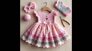 crochet dress for girls crochet frocks DreamDesignsDIY [upl. by Nodle841]