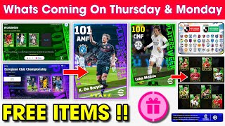 What Is Coming On Thursday amp Next Monday In eFootball 2024 Mobile  Upcoming Potw amp Free Coins 🤩🔔 [upl. by Leunammi752]