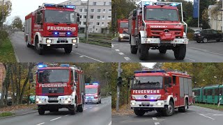 Neues Waldbrand TLF Einsatzfahrten Feuerwehr Oberursel und Steinbach [upl. by Merri]