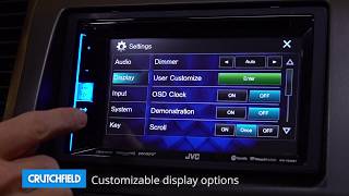 JVC KWV250BT Display and Controls Demo  Crutchfield Video [upl. by Nahtonoj647]