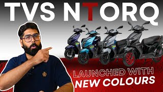 TVS NTORQ 125 4 Exciting New Colors Revealed  NTORQ 125 Black Edition  Price  Features  By WNG [upl. by Louanne]