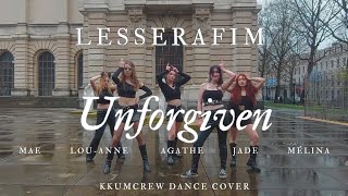 KPOP IN PUBLIC LESSERAFIM  Unforgivenquot Dance Cover by Kkumcrew  LILLE FRANCE [upl. by Karas377]