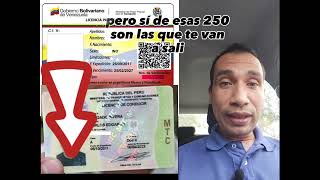 Canje de licencia de conducir venezolana en Peru PASO A PASO [upl. by Wernick581]