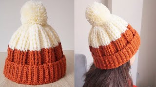 🔴Nuevo Diseño Gorro Tejido a crochet para NIÑOS y ADULTOS‼ [upl. by Dhaf]