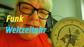 Analoge Weltzeituhr Zeitzonen Uhr funkgesteuert ► Analog Ham Radio Clock radio controlled [upl. by Toney827]