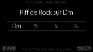 Rock on Dm  Backing track [upl. by Imoen]