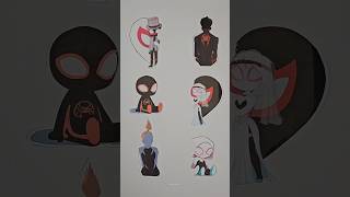 Spider Man Verse 3 Miles Morales and Gwen Line Puzzle shorts spiderman art [upl. by Ostraw]