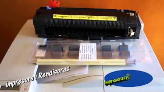 Impresora hp laserjet 8150 doble carta tabloide para imprimir master y poliester [upl. by Margie]