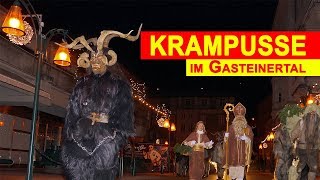 Krampus amp Nikolaus in Gastein Gasteiner Krampuslauf 2018 Österreich [upl. by Duster]