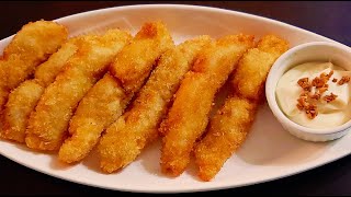 CRISPY FISH FILLET RECIPE  HOW TO COOK FISH FILLET WITH GARLIC MAYO DIP [upl. by Iorio703]