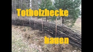 Bauen mit Totholz  Totholzhecke und Rankgerüste [upl. by Swanson]