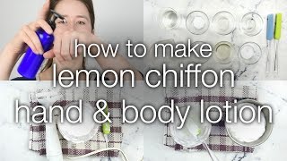 How to Make DIY Lemon Chiffon Body and Hand Lotion [upl. by Eked13]