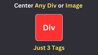 Most Easy way to center any div or image html css  Web development tricks [upl. by Wash]