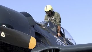 Grumman F8F Bearcat Visits Livermore CA [upl. by Ajnotal520]