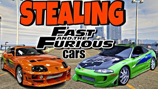 Stealing All quotFAST and FURIOUSquot cars from Car dealership in GTA 5 Part 1 [upl. by Rosmarin173]