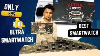 T10 ultra smartwatch ₹599 only unboxing amp review [upl. by Mohsen]