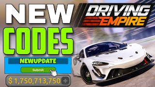 NEW ALL WORKING CODES FOR DRIVING EMPIRE IN 2024 ROBLOX DRIVING EMPIRE CODES [upl. by Avenej]