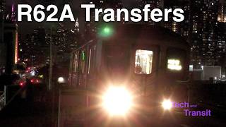 R62A transfer trains in Long Island City [upl. by Annaeg408]