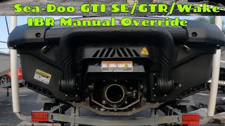 SeaDoo GTI SE 170GTRWake  How to Override IBR  StepbyStep Guide [upl. by Accem636]