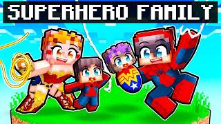 Joining a SUPERHERO Family in Minecraft [upl. by Acirtal662]