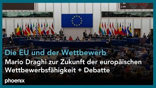 EUParlament Mario Draghi zur Zukunft der europäischen Wettbewerbsfähigkeit  Debatte  170924 [upl. by Floria]