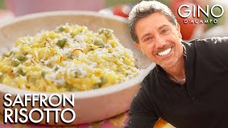 Gino Cooks DELICIOUS Saffron Risotto with Peas  Gino D’Acampo [upl. by Burrton]