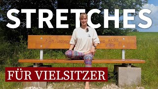 Stretches für Vielsitzer  Mobilisationsübungen der Oberschenkel amp Hüfte  Für Beginner [upl. by Younglove]